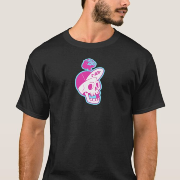 NBMensBlackTSkull Guyz Black NB Skull Logo Tee